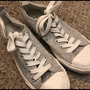 Gray & White Sneakers